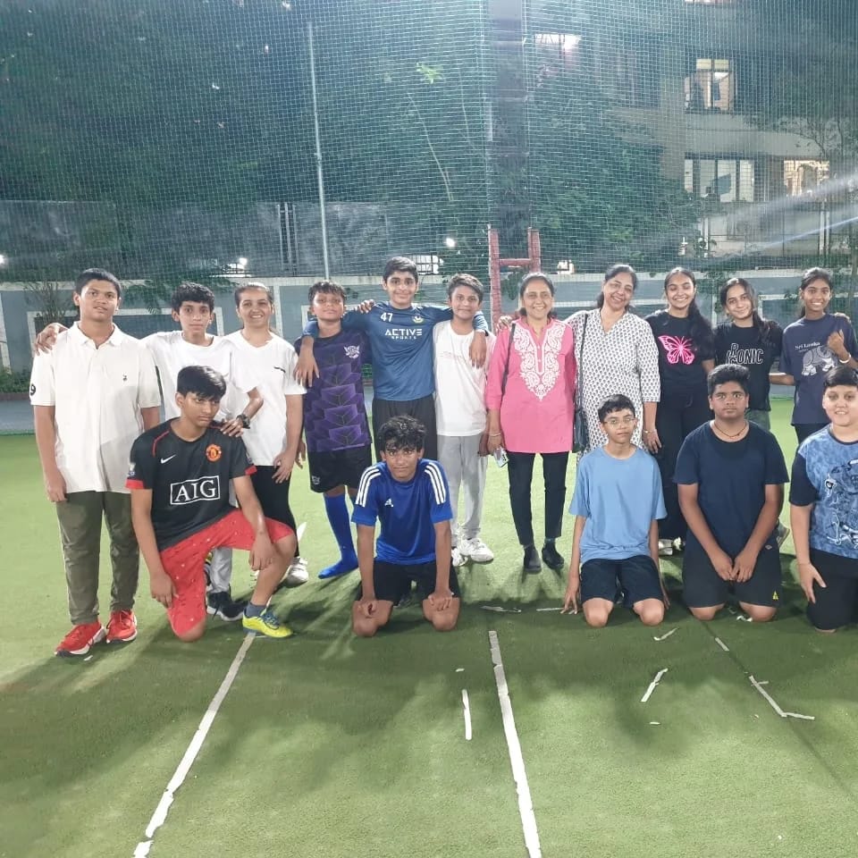 Students and teachers at a sports and outdoor activity